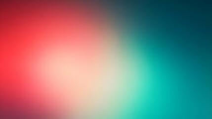 Blurred gradient red to teal abstract backgroundg