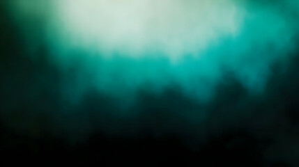 Fototapeta premium Blurred gradient emerald to black abstract background