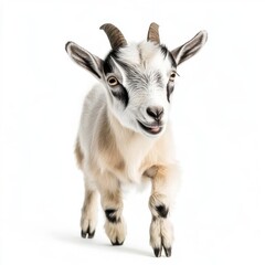 Fototapeta premium Adventurous kid goat