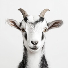 Kid goat learning in its environment