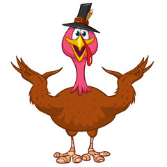 turkey; thanksgiving; cartoon; funny; poultry; vector; bird; happy; character; isolated; cute; day; farm; illustration; mascot; wing; holiday; waving; fowl; contour; icon; pilgrim; party; comic; celeb
