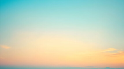 Obraz premium Blurred gradient sky blue to ivory abstract background