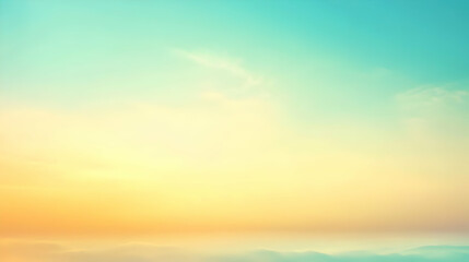 Fototapeta premium Blurred gradient aqua to ochre abstract background