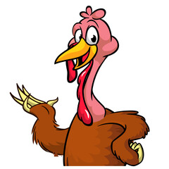 turkey; thanksgiving; cartoon; funny; poultry; vector; bird; happy; character; isolated; cute; day; farm; illustration; mascot; wing; holiday; waving; fowl; contour; icon; pilgrim; party; comic; celeb