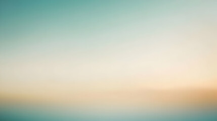 Obraz premium Blurred gradient beige to teal abstract background