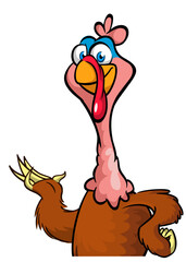 turkey; thanksgiving; cartoon; funny; poultry; vector; bird; happy; character; isolated; cute; day; farm; illustration; mascot; wing; holiday; waving; fowl; contour; icon; pilgrim; party; comic; celeb