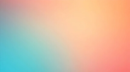 Blurred gradient orange to cyan abstract background