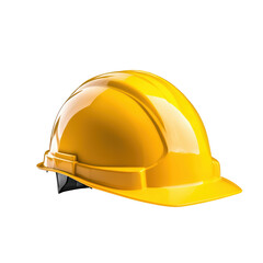 Fototapeta premium Bright yellow construction safety helmet