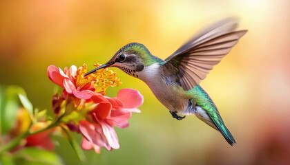 Fototapeta premium hummingbird on a flower