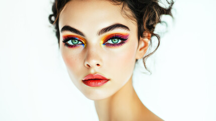 Fototapeta premium Portrait of a model with stylish make-up