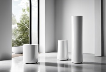 sleek minimalist white texture ideal elegant product displays showcases, backdrop, ceramic, clarity, composition, contemporary, clean, double, monochrome