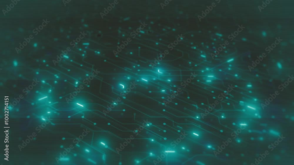 Poster computer motherboard chipset background/ animation of an abstract technology background with electro