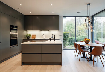 modern kitchen interior