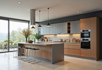 modern kitchen interior