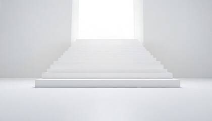 Fototapeta premium staircase in the building stair, staircase, floor, hotel, step, up, interior, ladder, home, modern, white, 3