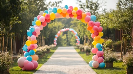 Vibrant Balloon Arch Rental Service A Hassle Free and Stylish Option for Weddings Parties and Other Celebratory Events