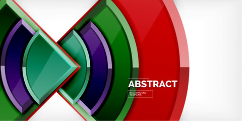 Obraz premium Triangle circles background. Vector Illustration For Wallpaper, Banner, Background, Card, Book Illustration, landing page