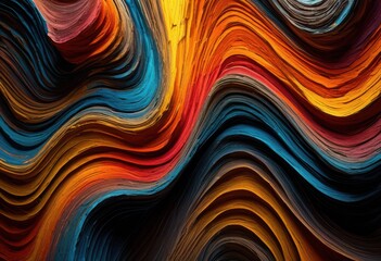 dynamic display vibrant shapes textured surfaces showcasing depth visual interest, art, design, color, pattern, geometric, abstraction, dimension