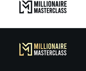 Branding identity corporate vector logo m design.