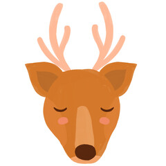 Deer cartoon illustration