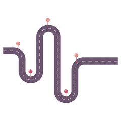 Road Map Location. Trendy Halftone Collage with holding pin location. Contemporary art with position element. Delivery route. Travel way and find trip. GPS point navigation. Transport logistic. Vector