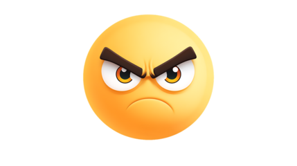 3D Smiling yellow cartoon face vector icon illustration