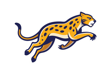 A beautiful leopard vector illustration