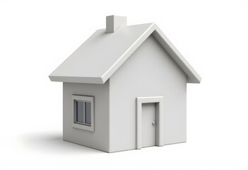 3d rendering house on a white background
