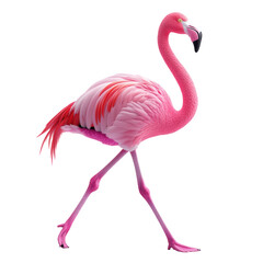 Fototapeta premium Flamingo Standing Gracefully on One Leg
