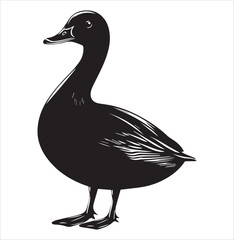 silhouette of a duck,bird, swan, animal, duck, goose, illustration, vector, silhouette, nature, cartoon, water, beak, icon, black, wild, lake, drawing, wildlife, birds, design, feather, love, art, sym