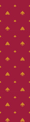 A repeating pattern featuring stylized clouds on a red background, suitable for textiles or graphic design.