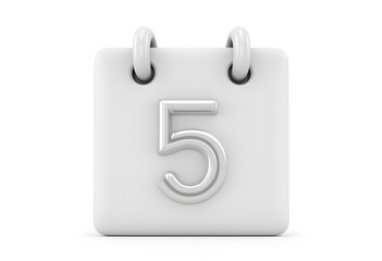 3d Calendar assignment icon. Planning concept. Day month year time concept. 3d rendering. Vector illustration
