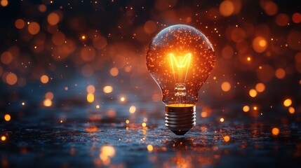 Sparkling Light Bulb