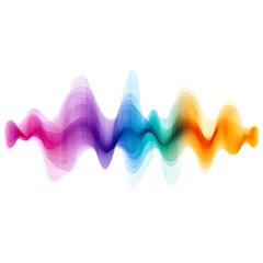 Vibrant Colorful Abstract Swirling Waves of Energy and Harmony