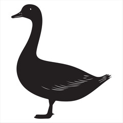 silhouette of a duck,bird, swan, animal, duck, goose, illustration, vector, silhouette, nature, cartoon, water, beak, icon, black, wild, lake, drawing, wildlife, birds, design, feather, love, art, sym