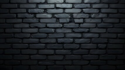 black brick wall