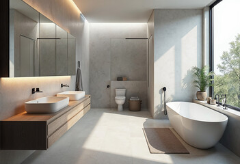 modern bathroom interior
