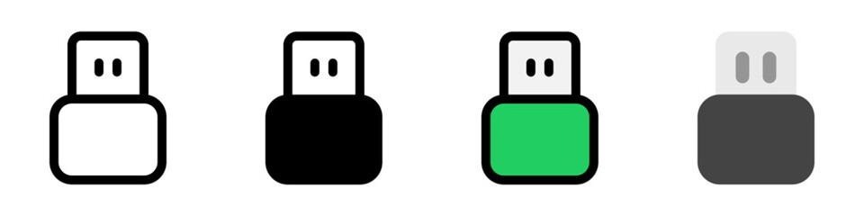 Editable vector usb plug icon. Part of a big icon set family. Perfect for web and app interfaces, presentations, infographics, etc