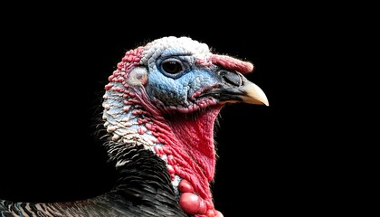 Turkey on a black background