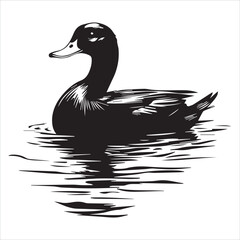 silhouette of a duck,bird, swan, animal, duck, goose, illustration, vector, silhouette, nature, cartoon, water, beak, icon, black, wild, lake, drawing, wildlife, birds, design, feather, love, art, sym