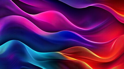 Obraz premium The rainbow waves and bright colors in this LGPTQ pride abstract background wallpaper are playful and playful