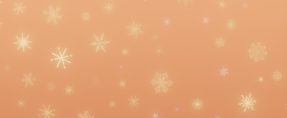 Abstract Snowflakes Background
