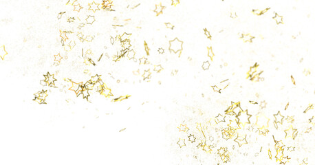 Drifting Christmas Stardust: Captivating 3D Illustration of Descending Stardust Particles for the...