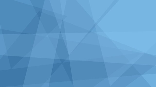 Abstract Geometric Blue Blue Background - Simple Shapes Roating and Floating Around