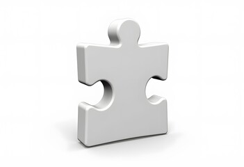 3d illustration slanted puzzle 