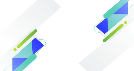 Abstract geometric shapes in soft colors, creating a balanced and harmonious visual composition