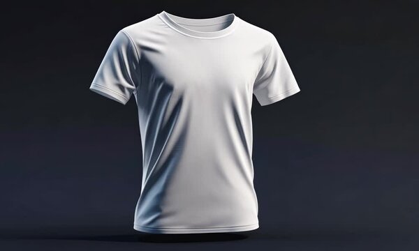 Blank White T-Shirt Mockup