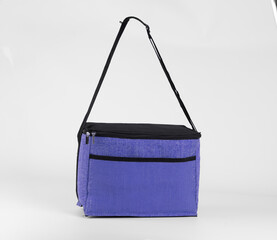 Purple bag. Thermal food bag. Lunch bag.