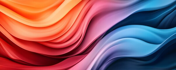 Organic flow tunnel with vibrant colors, soft curves, and smooth textures, Abstract tunnel background, Organic flow design