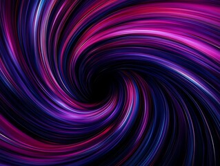 Obraz premium Vortex of luminous ribbons with bold color contrasts and dynamic twists, Abstract tunnel background, Luminous vortex